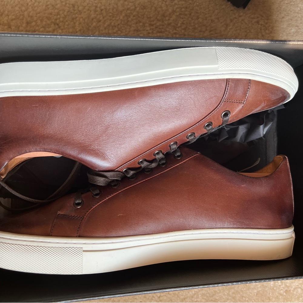 Thursday Boot Company Brown Leather Sneakers Sleek Design